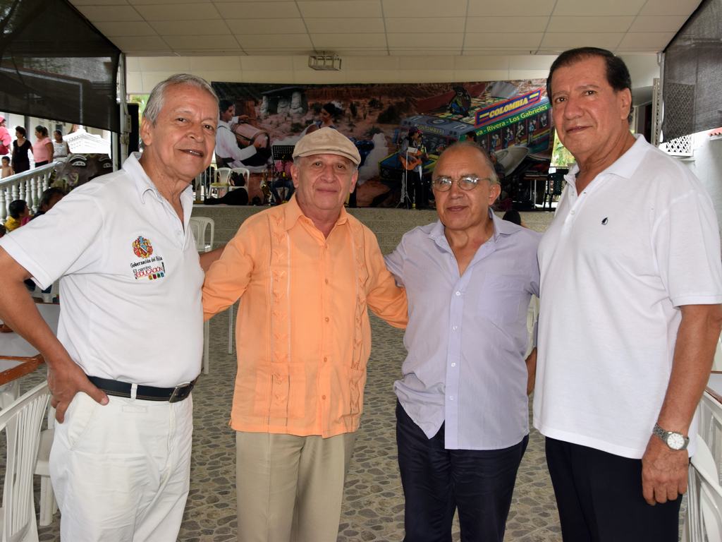 José Israel Charry, Félix Ramiro Lozada, Manuel Gil Giraldo y Gabriel Jiménez.
